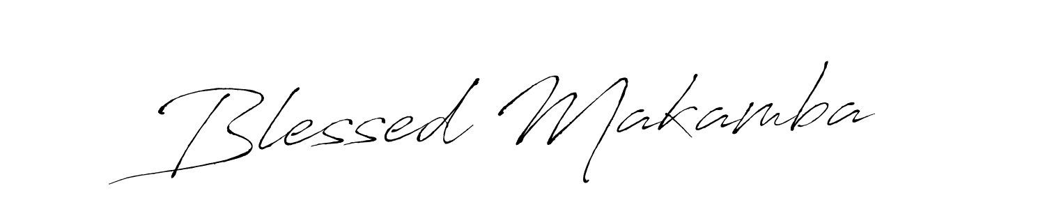 Make a beautiful signature design for name Blessed Makamba. With this signature (Antro_Vectra) style, you can create a handwritten signature for free. Blessed Makamba signature style 6 images and pictures png