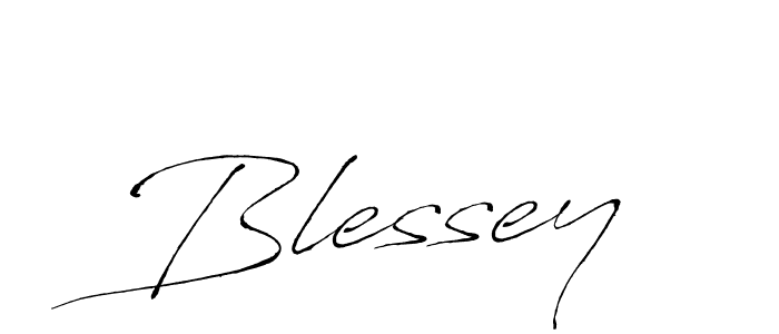 Blessey stylish signature style. Best Handwritten Sign (Antro_Vectra) for my name. Handwritten Signature Collection Ideas for my name Blessey. Blessey signature style 6 images and pictures png