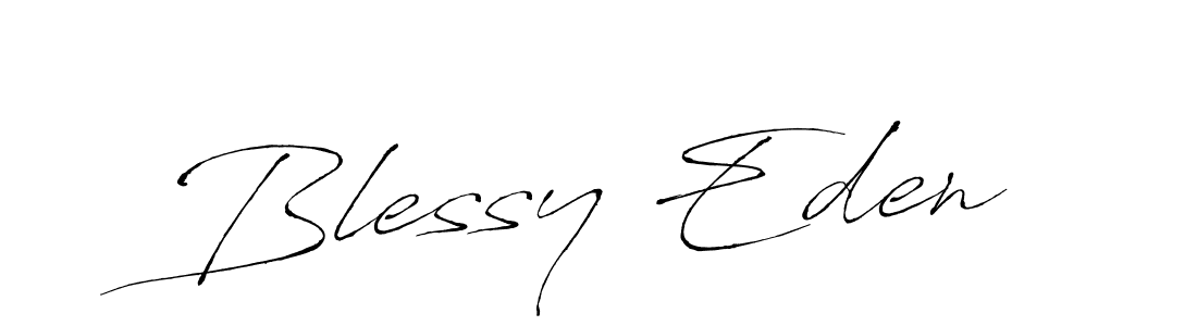 Blessy Eden stylish signature style. Best Handwritten Sign (Antro_Vectra) for my name. Handwritten Signature Collection Ideas for my name Blessy Eden. Blessy Eden signature style 6 images and pictures png