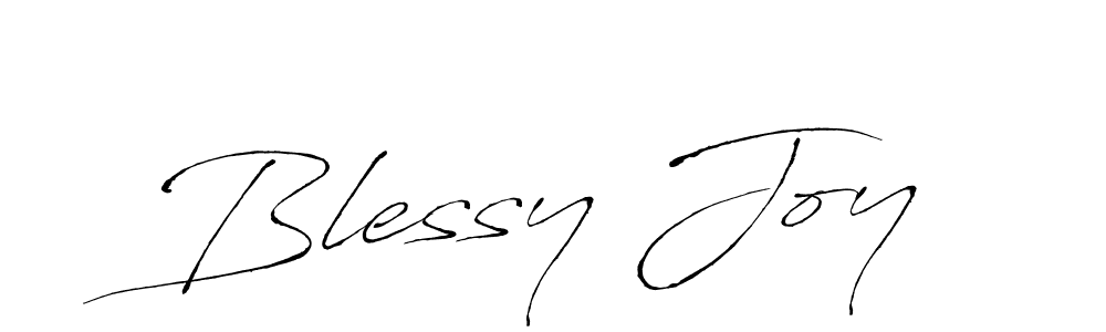 How to make Blessy Joy name signature. Use Antro_Vectra style for creating short signs online. This is the latest handwritten sign. Blessy Joy signature style 6 images and pictures png
