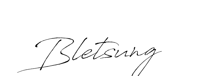 Bletsung stylish signature style. Best Handwritten Sign (Antro_Vectra) for my name. Handwritten Signature Collection Ideas for my name Bletsung. Bletsung signature style 6 images and pictures png