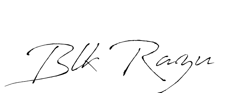Design your own signature with our free online signature maker. With this signature software, you can create a handwritten (Antro_Vectra) signature for name Blk Razu. Blk Razu signature style 6 images and pictures png