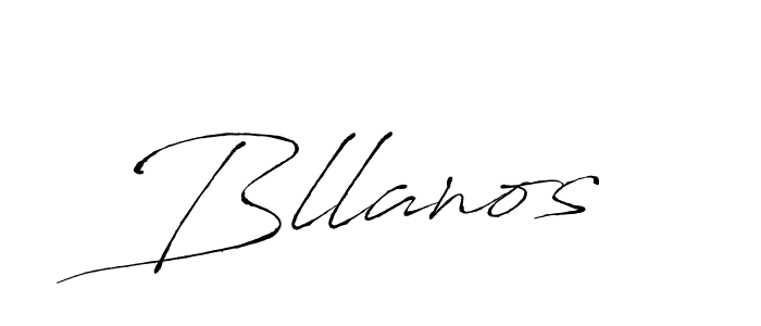 Antro_Vectra is a professional signature style that is perfect for those who want to add a touch of class to their signature. It is also a great choice for those who want to make their signature more unique. Get Bllanos name to fancy signature for free. Bllanos signature style 6 images and pictures png