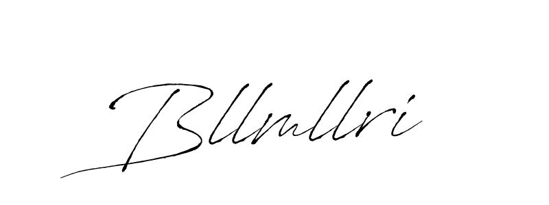 How to make Bllmllri signature? Antro_Vectra is a professional autograph style. Create handwritten signature for Bllmllri name. Bllmllri signature style 6 images and pictures png