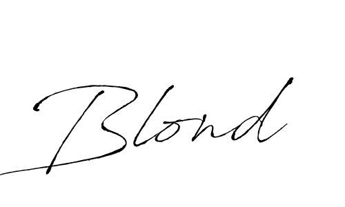 Blond stylish signature style. Best Handwritten Sign (Antro_Vectra) for my name. Handwritten Signature Collection Ideas for my name Blond. Blond signature style 6 images and pictures png