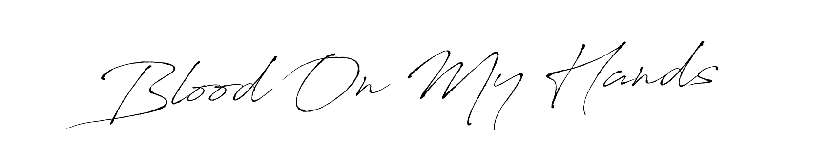 Similarly Antro_Vectra is the best handwritten signature design. Signature creator online .You can use it as an online autograph creator for name Blood On My Hands. Blood On My Hands signature style 6 images and pictures png