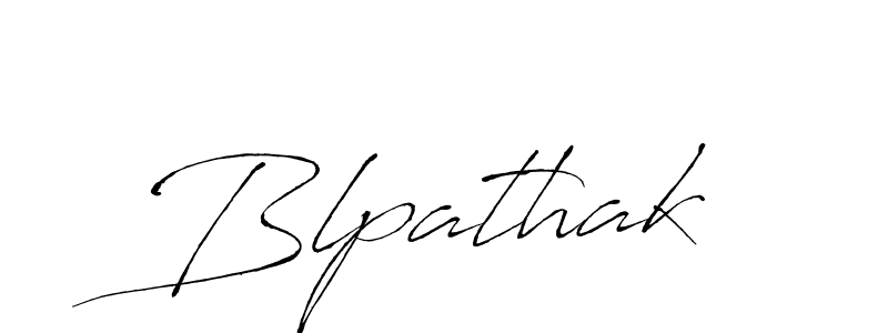 How to make Blpathak signature? Antro_Vectra is a professional autograph style. Create handwritten signature for Blpathak name. Blpathak signature style 6 images and pictures png