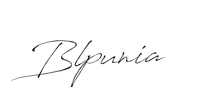 Design your own signature with our free online signature maker. With this signature software, you can create a handwritten (Antro_Vectra) signature for name Blpunia. Blpunia signature style 6 images and pictures png