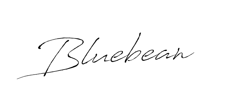 How to make Bluebean signature? Antro_Vectra is a professional autograph style. Create handwritten signature for Bluebean name. Bluebean signature style 6 images and pictures png