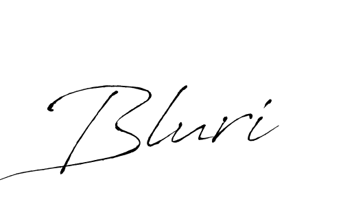 Antro_Vectra is a professional signature style that is perfect for those who want to add a touch of class to their signature. It is also a great choice for those who want to make their signature more unique. Get Bluri name to fancy signature for free. Bluri signature style 6 images and pictures png