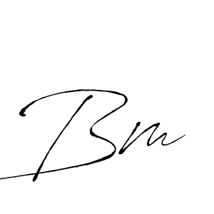 Use a signature maker to create a handwritten signature online. With this signature software, you can design (Antro_Vectra) your own signature for name Bm . Bm  signature style 6 images and pictures png