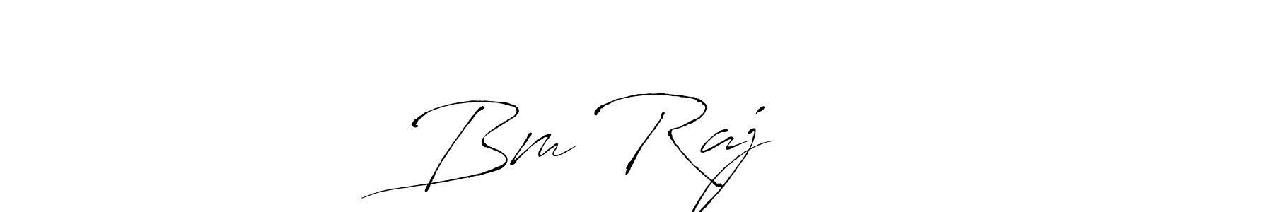 Design your own signature with our free online signature maker. With this signature software, you can create a handwritten (Antro_Vectra) signature for name Bm Rajगुरे. Bm Rajगुरे signature style 6 images and pictures png