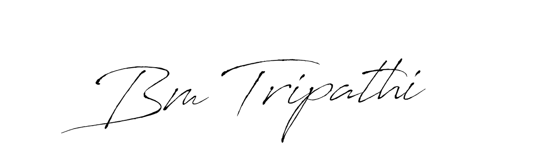 Make a beautiful signature design for name Bm Tripathi. Use this online signature maker to create a handwritten signature for free. Bm Tripathi signature style 6 images and pictures png