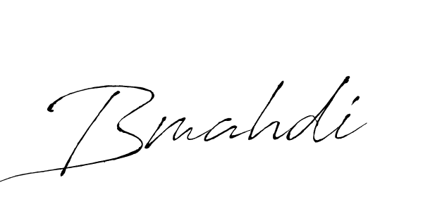 How to make Bmahdi name signature. Use Antro_Vectra style for creating short signs online. This is the latest handwritten sign. Bmahdi signature style 6 images and pictures png