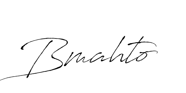 Design your own signature with our free online signature maker. With this signature software, you can create a handwritten (Antro_Vectra) signature for name Bmahto. Bmahto signature style 6 images and pictures png