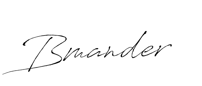 if you are searching for the best signature style for your name Bmander. so please give up your signature search. here we have designed multiple signature styles  using Antro_Vectra. Bmander signature style 6 images and pictures png