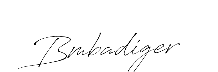 Also we have Bmbadiger name is the best signature style. Create professional handwritten signature collection using Antro_Vectra autograph style. Bmbadiger signature style 6 images and pictures png