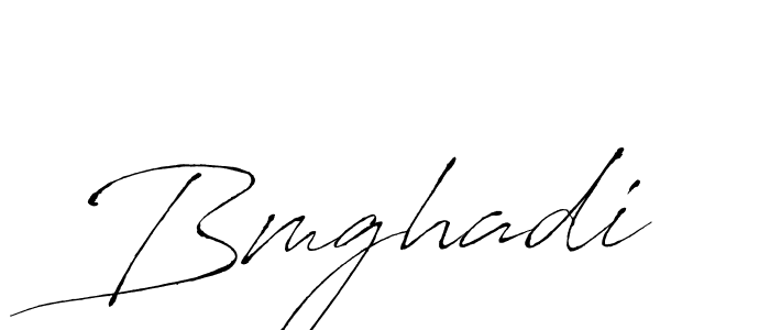 Design your own signature with our free online signature maker. With this signature software, you can create a handwritten (Antro_Vectra) signature for name Bmghadi. Bmghadi signature style 6 images and pictures png