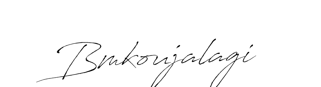 Antro_Vectra is a professional signature style that is perfect for those who want to add a touch of class to their signature. It is also a great choice for those who want to make their signature more unique. Get Bmkoujalagi name to fancy signature for free. Bmkoujalagi signature style 6 images and pictures png