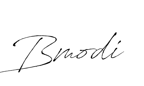 Design your own signature with our free online signature maker. With this signature software, you can create a handwritten (Antro_Vectra) signature for name Bmodi. Bmodi signature style 6 images and pictures png