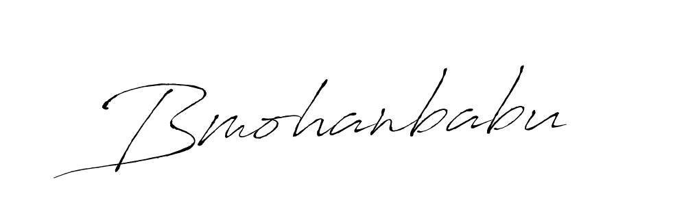 Create a beautiful signature design for name Bmohanbabu. With this signature (Antro_Vectra) fonts, you can make a handwritten signature for free. Bmohanbabu signature style 6 images and pictures png
