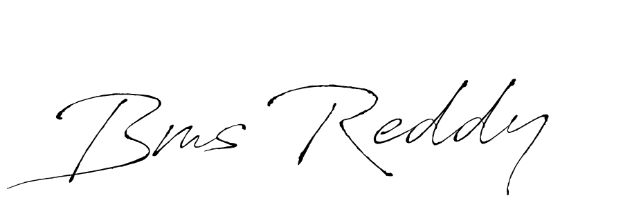 Use a signature maker to create a handwritten signature online. With this signature software, you can design (Antro_Vectra) your own signature for name Bms Reddy. Bms Reddy signature style 6 images and pictures png