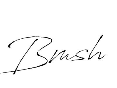 How to make Bmsh signature? Antro_Vectra is a professional autograph style. Create handwritten signature for Bmsh name. Bmsh signature style 6 images and pictures png