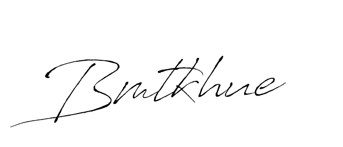 Make a beautiful signature design for name Bmtkhue. With this signature (Antro_Vectra) style, you can create a handwritten signature for free. Bmtkhue signature style 6 images and pictures png