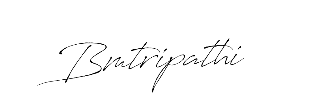 Design your own signature with our free online signature maker. With this signature software, you can create a handwritten (Antro_Vectra) signature for name Bmtripathi. Bmtripathi signature style 6 images and pictures png