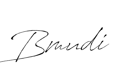 Use a signature maker to create a handwritten signature online. With this signature software, you can design (Antro_Vectra) your own signature for name Bmudi. Bmudi signature style 6 images and pictures png