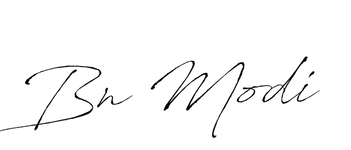 How to make Bn Modi signature? Antro_Vectra is a professional autograph style. Create handwritten signature for Bn Modi name. Bn Modi signature style 6 images and pictures png