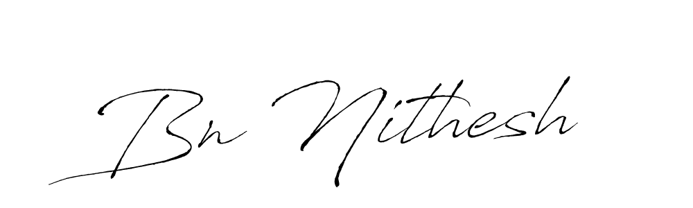 Create a beautiful signature design for name Bn Nithesh. With this signature (Antro_Vectra) fonts, you can make a handwritten signature for free. Bn Nithesh signature style 6 images and pictures png