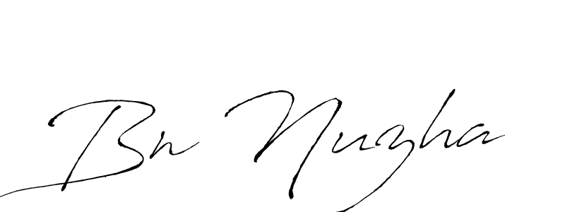 Make a beautiful signature design for name Bn Nuzha. With this signature (Antro_Vectra) style, you can create a handwritten signature for free. Bn Nuzha signature style 6 images and pictures png