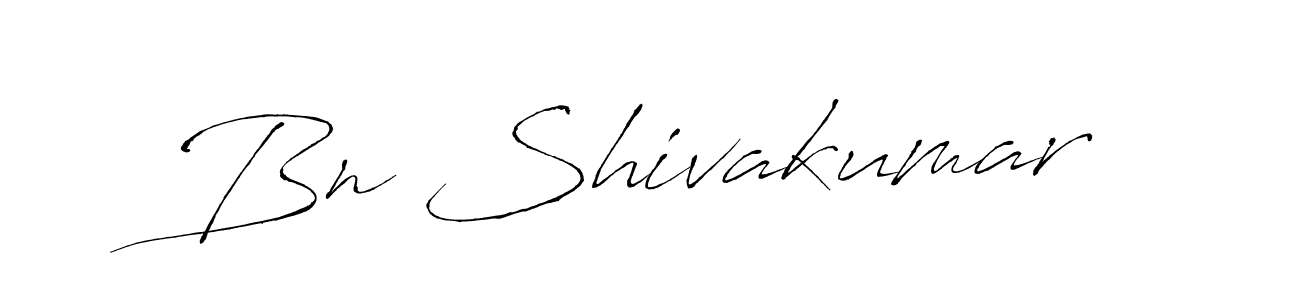 Create a beautiful signature design for name Bn Shivakumar. With this signature (Antro_Vectra) fonts, you can make a handwritten signature for free. Bn Shivakumar signature style 6 images and pictures png