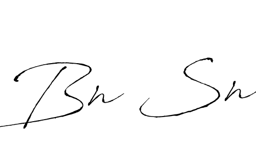 The best way (Antro_Vectra) to make a short signature is to pick only two or three words in your name. The name Bn Sn include a total of six letters. For converting this name. Bn Sn signature style 6 images and pictures png