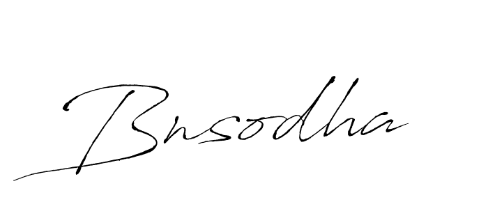The best way (Antro_Vectra) to make a short signature is to pick only two or three words in your name. The name Bnsodha include a total of six letters. For converting this name. Bnsodha signature style 6 images and pictures png