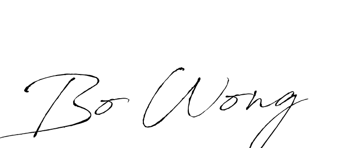 How to make Bo Wong name signature. Use Antro_Vectra style for creating short signs online. This is the latest handwritten sign. Bo Wong signature style 6 images and pictures png