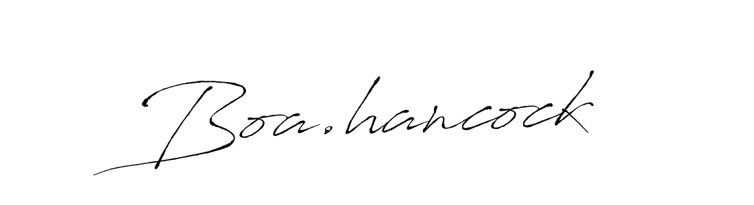 Create a beautiful signature design for name Boa.hancock. With this signature (Antro_Vectra) fonts, you can make a handwritten signature for free. Boa.hancock signature style 6 images and pictures png