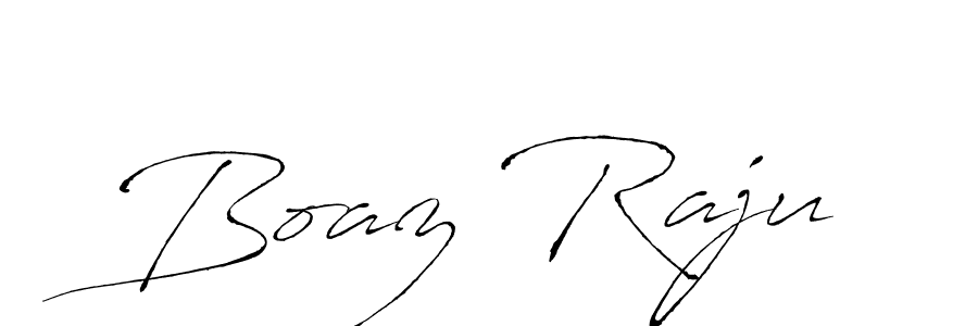 Boaz Raju stylish signature style. Best Handwritten Sign (Antro_Vectra) for my name. Handwritten Signature Collection Ideas for my name Boaz Raju. Boaz Raju signature style 6 images and pictures png