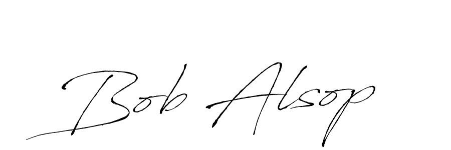 Make a beautiful signature design for name Bob Alsop. With this signature (Antro_Vectra) style, you can create a handwritten signature for free. Bob Alsop signature style 6 images and pictures png