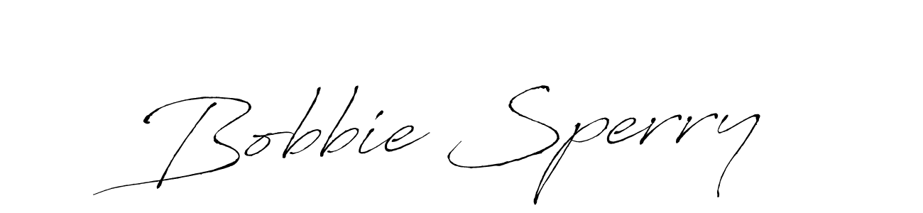 How to make Bobbie Sperry name signature. Use Antro_Vectra style for creating short signs online. This is the latest handwritten sign. Bobbie Sperry signature style 6 images and pictures png