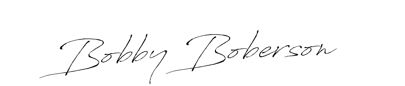 How to make Bobby Boberson name signature. Use Antro_Vectra style for creating short signs online. This is the latest handwritten sign. Bobby Boberson signature style 6 images and pictures png