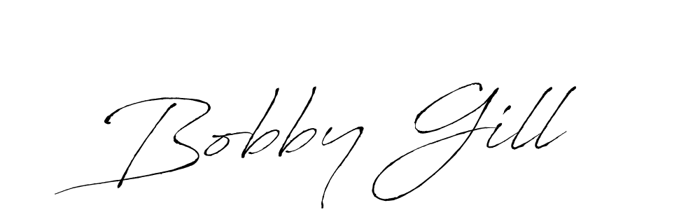 Design your own signature with our free online signature maker. With this signature software, you can create a handwritten (Antro_Vectra) signature for name Bobby Gill. Bobby Gill signature style 6 images and pictures png