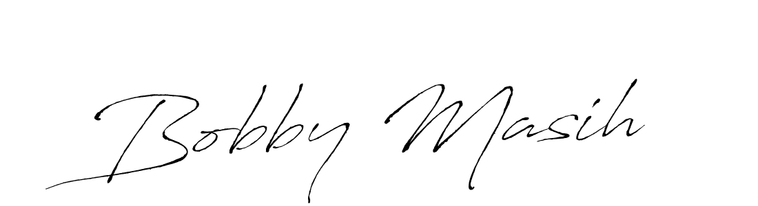 Make a beautiful signature design for name Bobby Masih. With this signature (Antro_Vectra) style, you can create a handwritten signature for free. Bobby Masih signature style 6 images and pictures png