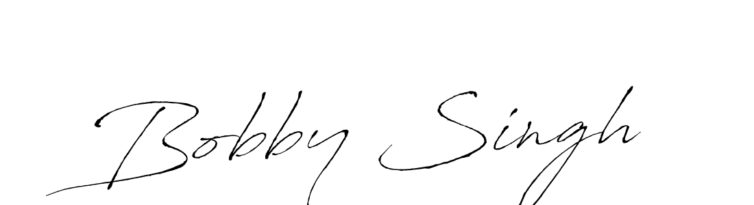 Create a beautiful signature design for name Bobby Singh. With this signature (Antro_Vectra) fonts, you can make a handwritten signature for free. Bobby Singh signature style 6 images and pictures png