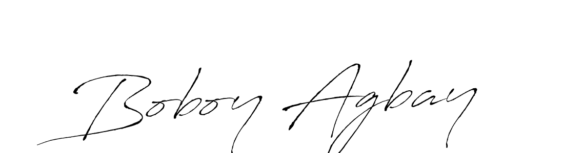 You should practise on your own different ways (Antro_Vectra) to write your name (Boboy Agbay) in signature. don't let someone else do it for you. Boboy Agbay signature style 6 images and pictures png