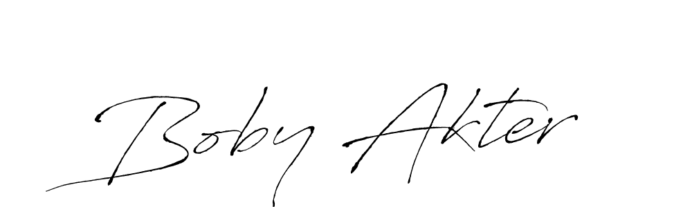 How to make Boby Akter signature? Antro_Vectra is a professional autograph style. Create handwritten signature for Boby Akter name. Boby Akter signature style 6 images and pictures png