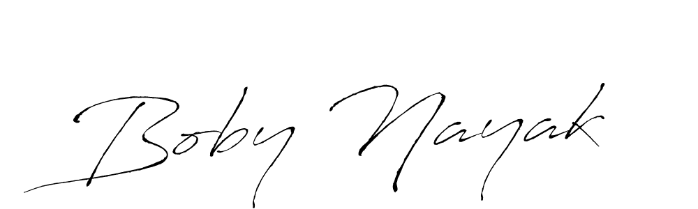 Make a beautiful signature design for name Boby Nayak. With this signature (Antro_Vectra) style, you can create a handwritten signature for free. Boby Nayak signature style 6 images and pictures png