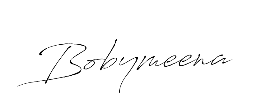 Use a signature maker to create a handwritten signature online. With this signature software, you can design (Antro_Vectra) your own signature for name Bobymeena. Bobymeena signature style 6 images and pictures png