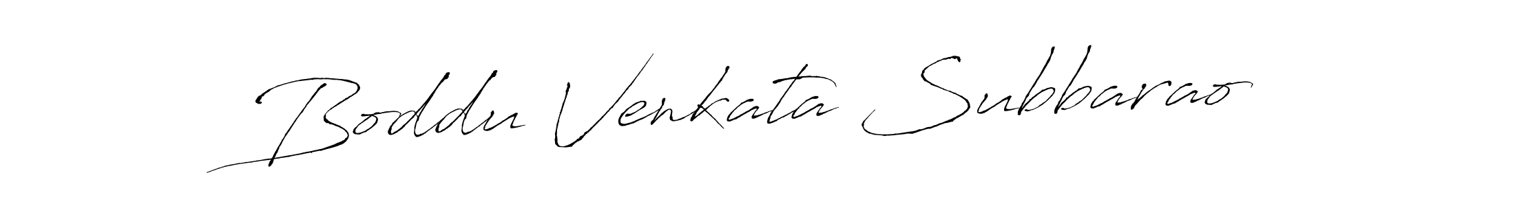 Create a beautiful signature design for name Boddu Venkata Subbarao. With this signature (Antro_Vectra) fonts, you can make a handwritten signature for free. Boddu Venkata Subbarao signature style 6 images and pictures png